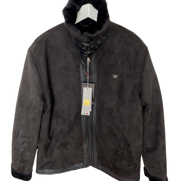 Men’s Faux Suede Jacket - Picture 1 of 5